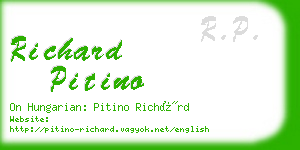 richard pitino business card